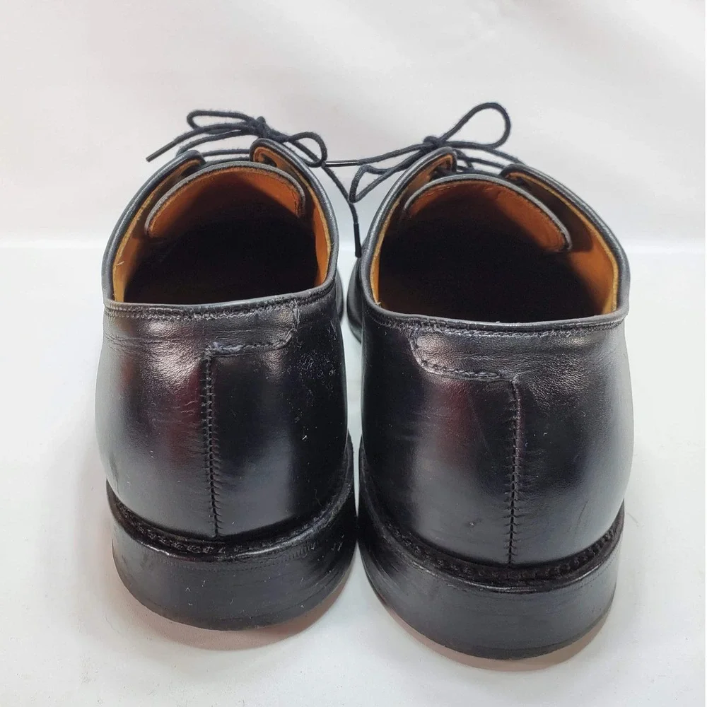 Allen Edmonds Delray‎ Dress Shoes Mens 8.5 D Black Leather Split Toe Derby 1208